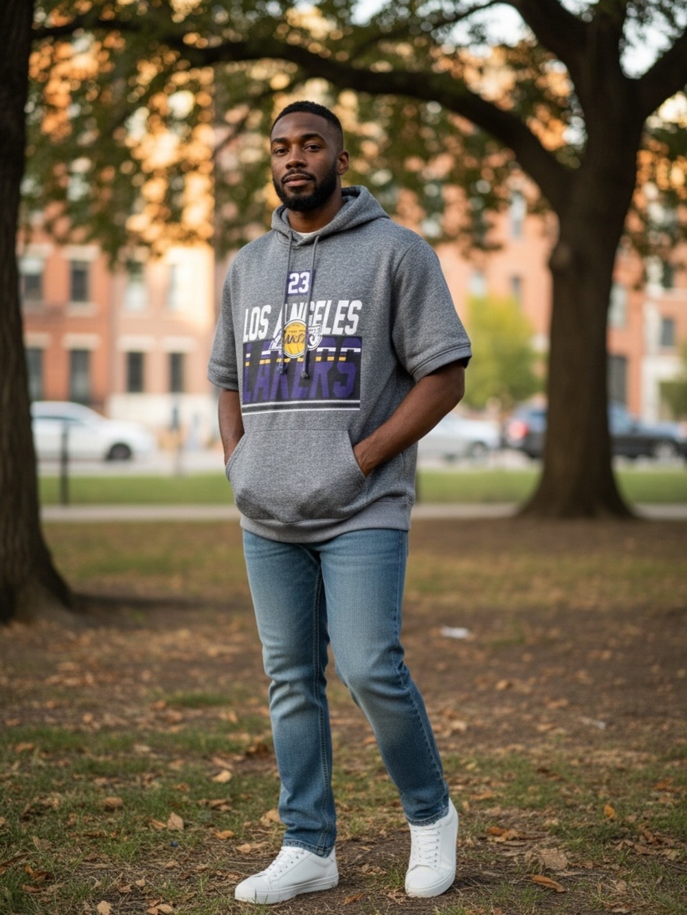 NBA Gray LeBron James #23 Fleece Hoodie